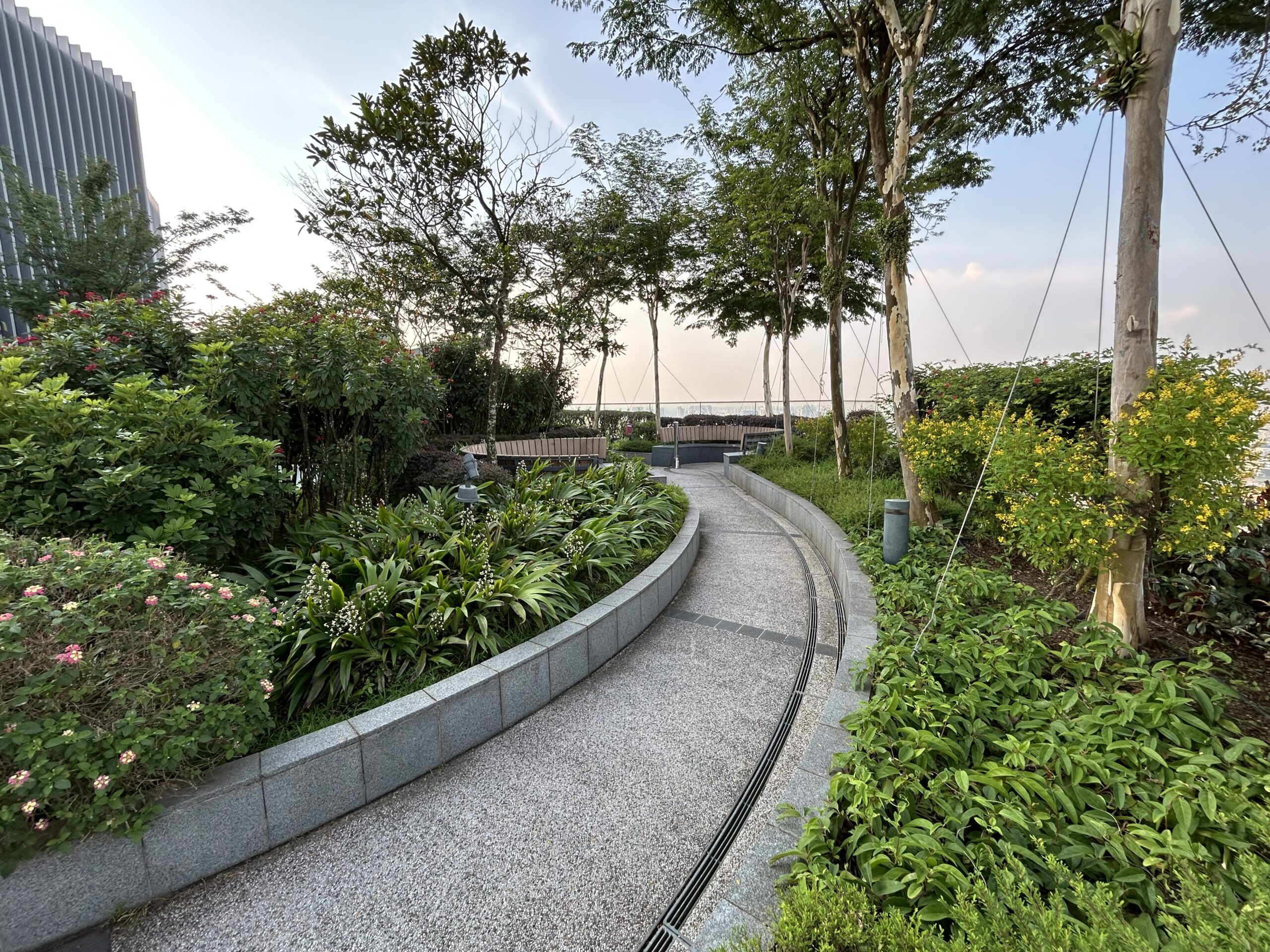 Rooftop walkway at the Andaz Singapore