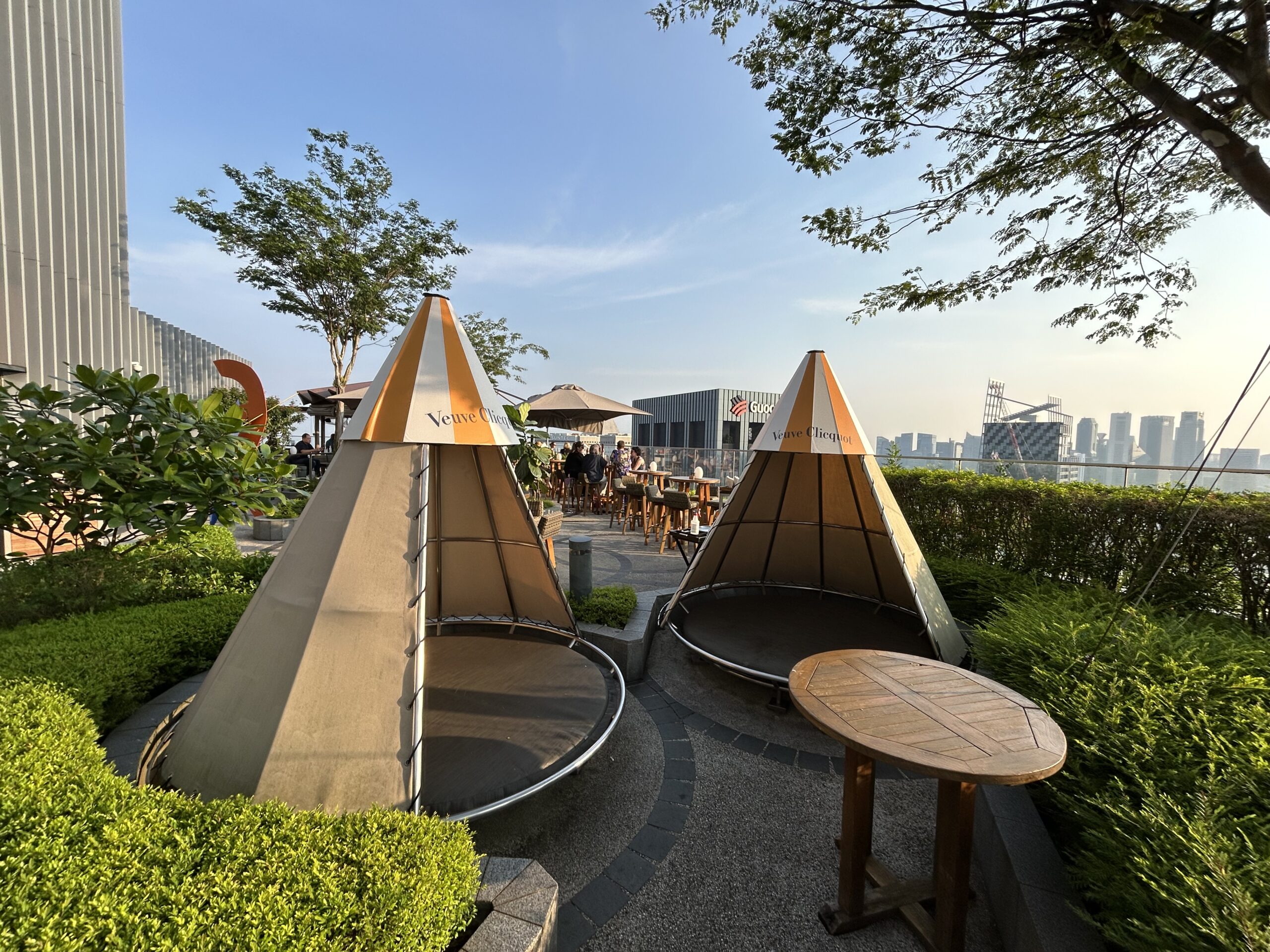 teepees on the rooftop