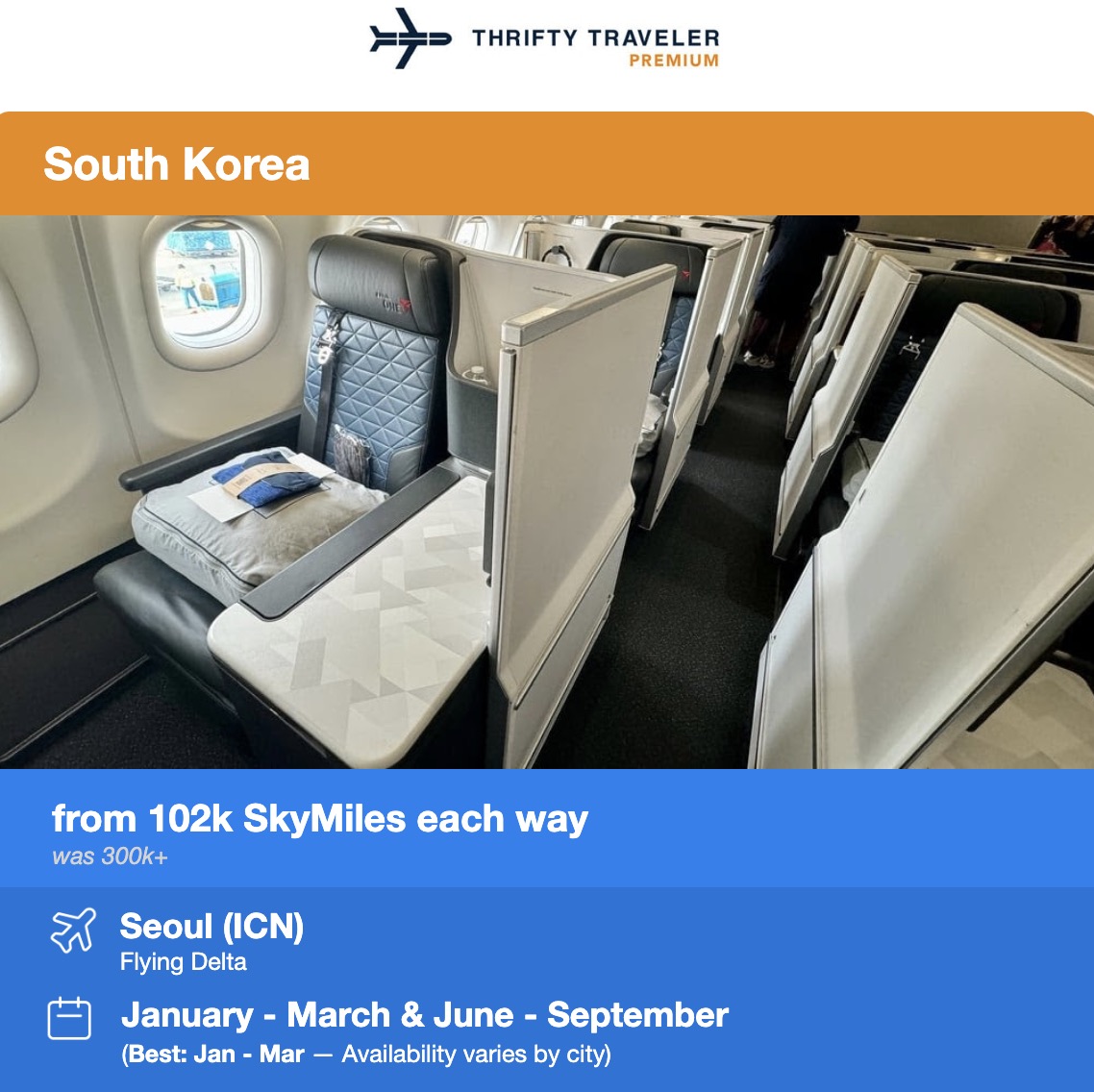 Delta One Suites flight deal