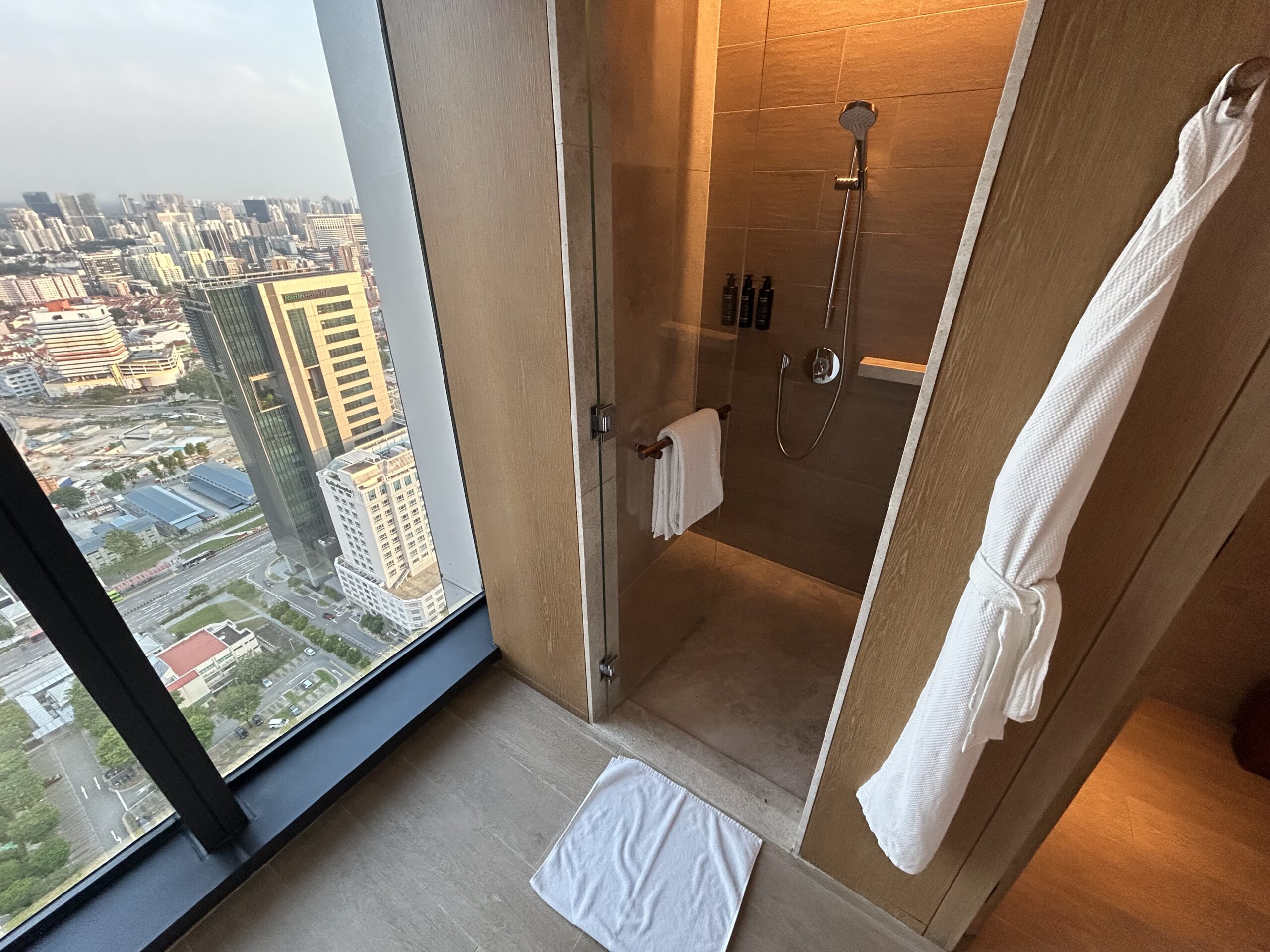 Shower in Andaz hotel room