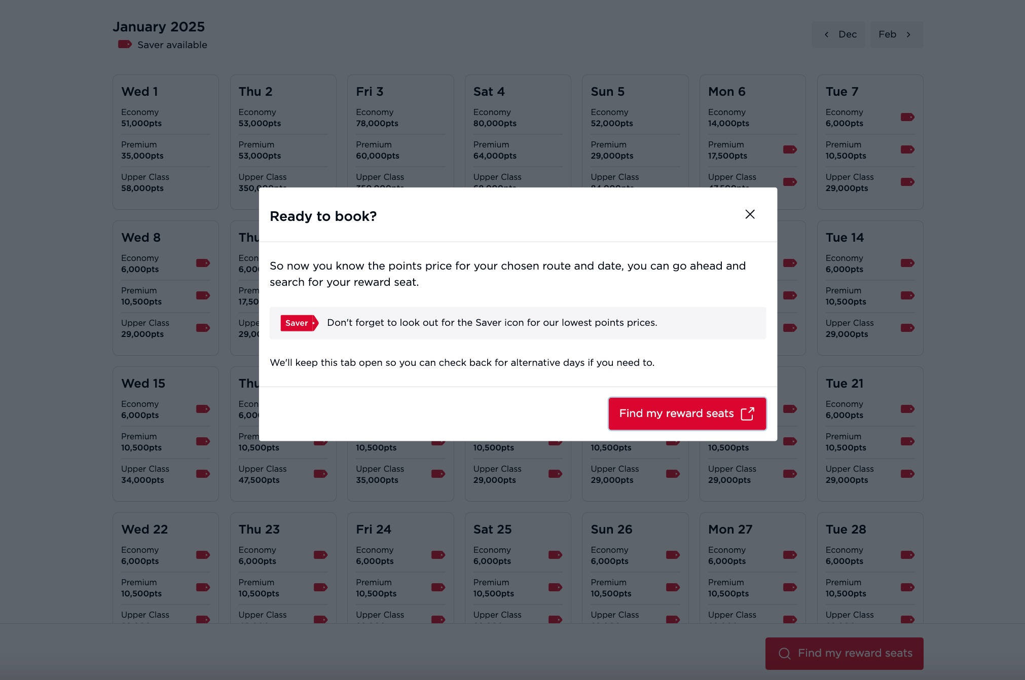 search for an award flight on virgin atlantic 