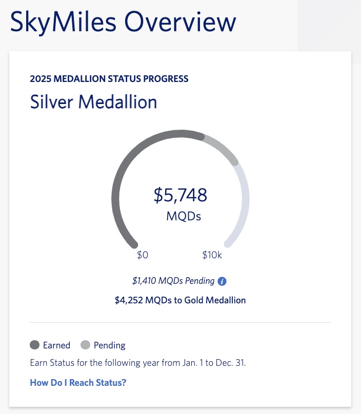 delta medallion status tracker