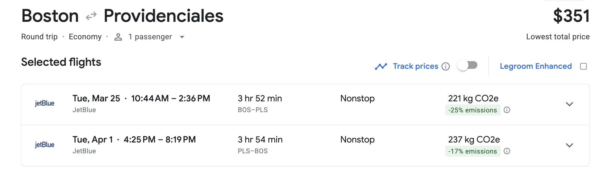 Boston to Providenciales, Turks & Caicos airfare for $351 roundtrip in March. 