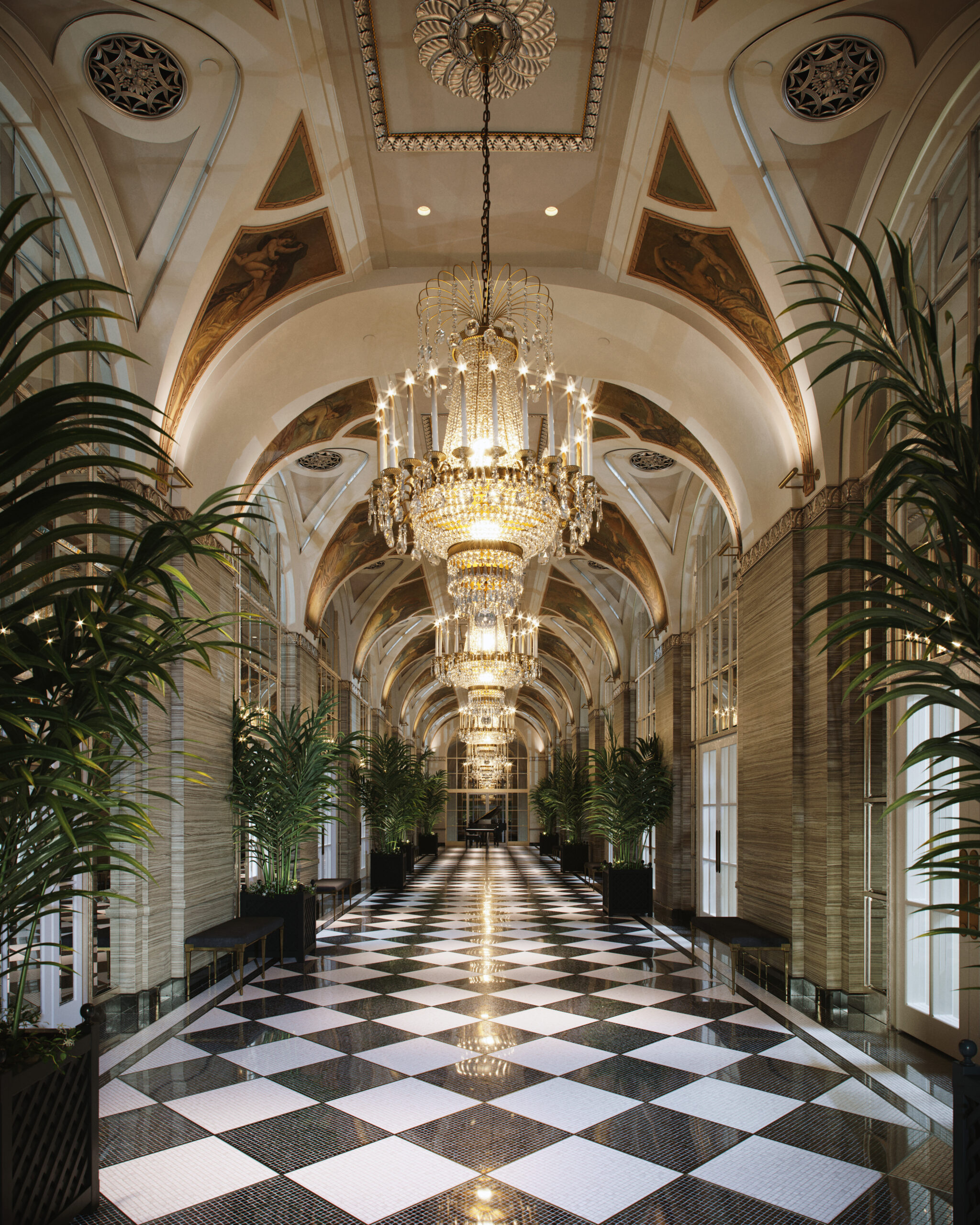 Waldorf Astoria New York Silver Corridor