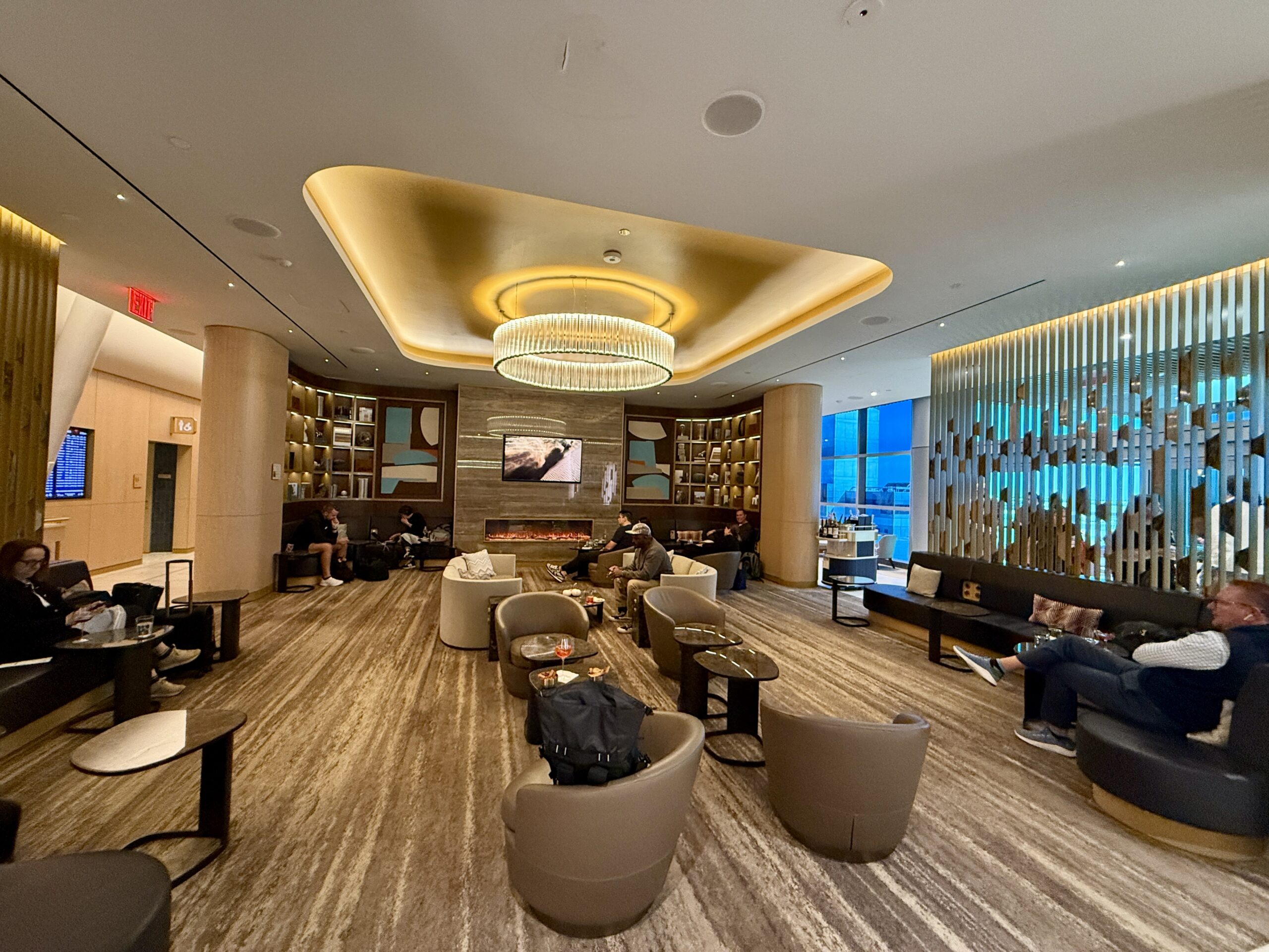 living room with seating and chandelier overhead