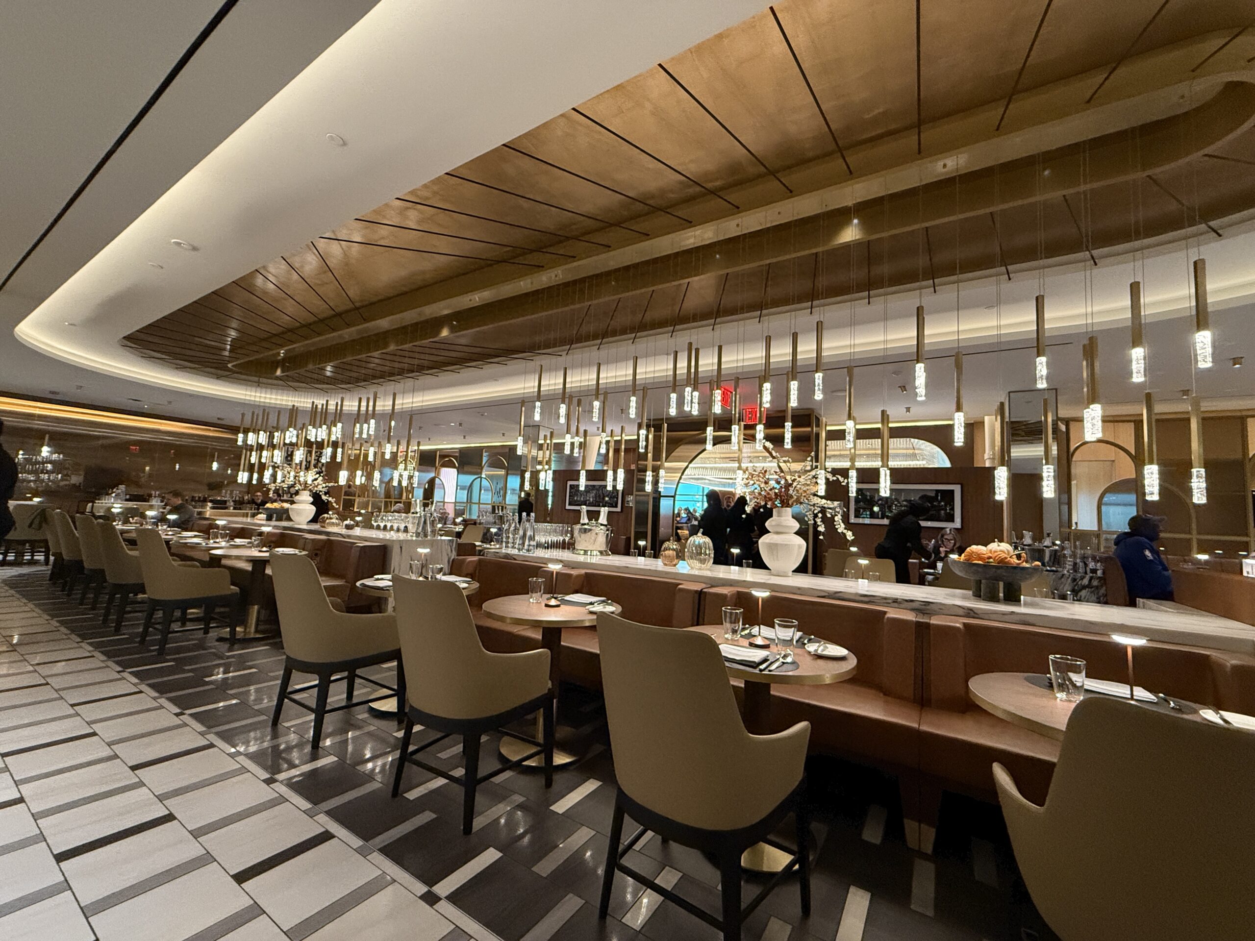 chairs at dining tables in a restaurant