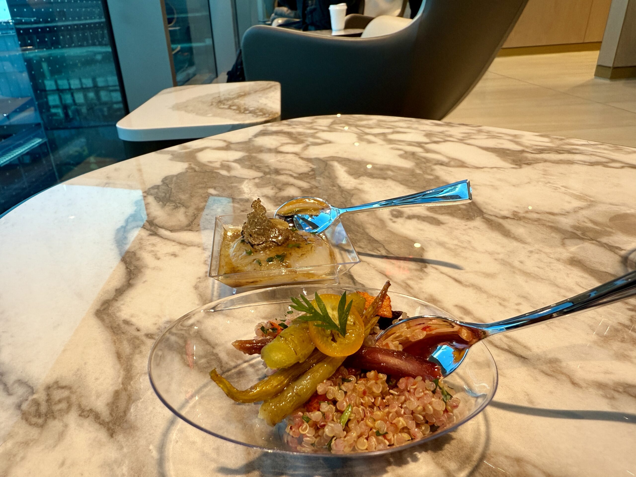 small dishes with spoons